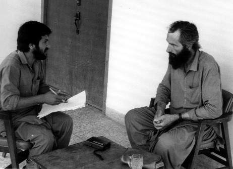 Joe Black (right) with Ekram Shinwari