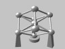 3d graph of atoms