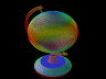 3d graph of a globe