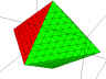 Tetraeder Gefarbt