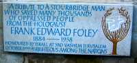 Frank Foley Plaque