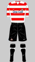 doncaster rovers 2010-11 home kit